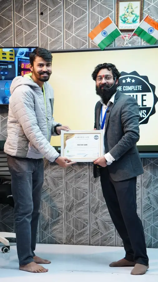 DMS January batch graduate with certificate