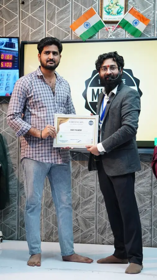 DMS January batch graduate with certificate