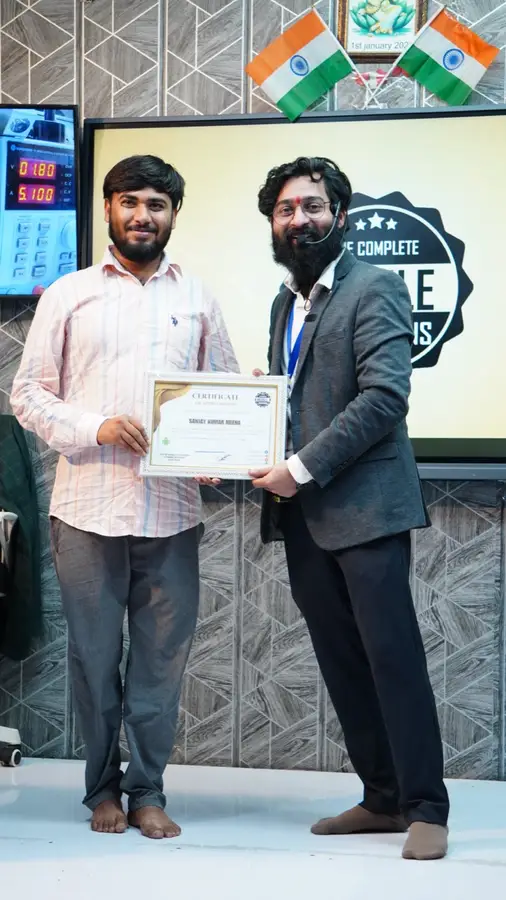 DMS January batch graduate with certificate