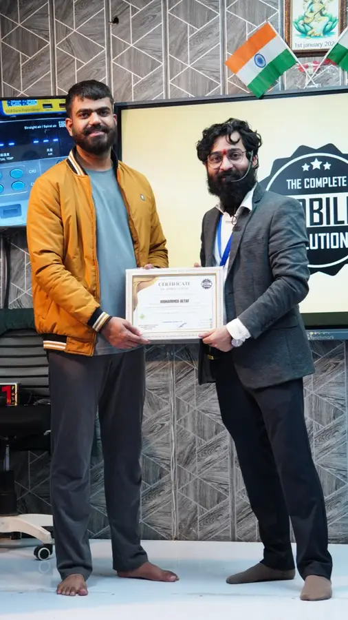 DMS January batch graduate with certificate