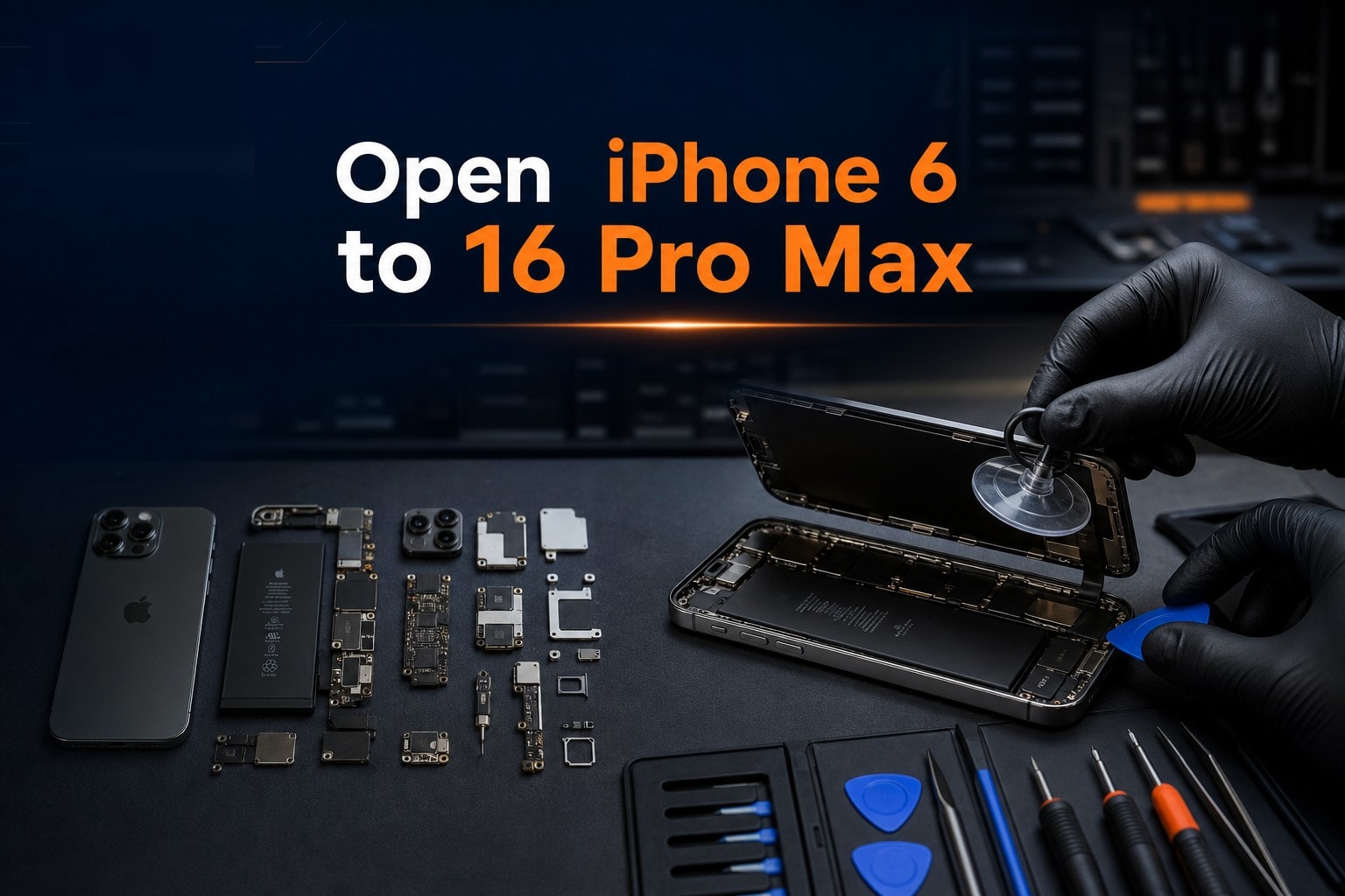 Open iPhone 6 to 16 Pro Max